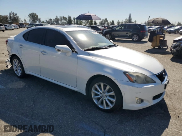 2009 Lexus IS 250 with VIN JTHBK262895104290, listed as a Copart auction lot 49841085 with 127,417 mi miles and Salvage Title. Bid and sale history available at DreamBid. Image 4.