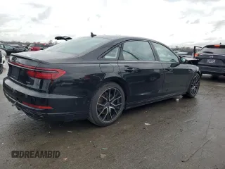 2021 Audi A8 with VIN WAU8EAF86MN031072, listed as a Copart auction lot 84082664 with 7,411 mi miles and Clean Title. Bid and sale history available at carsss.com. Image 3.