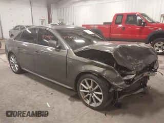 2014 Audi A4 Premium Plus with VIN WAUFFAFL1EN004940, listed as a IAAI auction lot 41706912 with 72,527 mi miles. Bid and sale history available at carsss.com. Image 1.