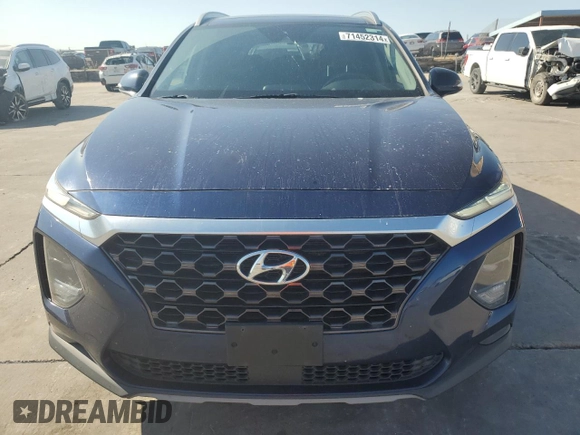 2019 Hyundai Santa Fe Limited with VIN 5NMS53AD9KH045955, listed as a Copart auction lot 71452314 with 62,553 mi miles and Clean Title. Bid and sale history available at carsss.com. Image 5.