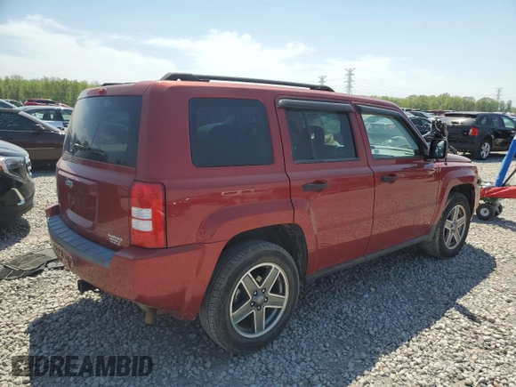 2008 Jeep Patriot Sport z VIN 1J8FF28W08D703852, wystawiony jako Copart lot #52450325 z przebiegiem 218 451 mil mil oraz Szkoda całkowita • Salvage title. Historia ofert i sprzedaży dostępna na DreamBid. Obrazek 3.
