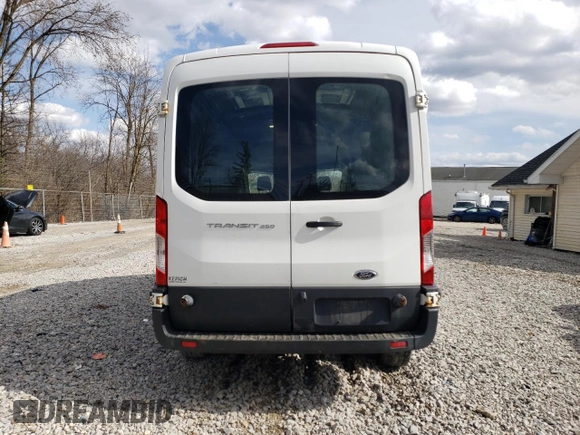 2017 Ford Transit with VIN 1FTYR2CM5HKB46378, listed as a Copart auction lot 50690895 with 185,337 mi miles and Salvage title. Bid and sale history available at DreamBid. Image 6.