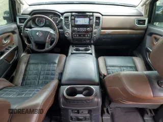 2017 Nissan Titan SL with VIN 1N6AA1E6XHN536129, listed as a Copart auction lot 60496415 with 132,269 mi miles and Salvage title. Bid and sale history available at DreamBid. Image 8.
