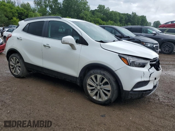 2017 Buick Encore Preferred with VIN KL4CJASB3HB117175, listed as a Copart auction lot 61460385 with 93,435 mi miles and Salvage title. Bid and sale history available at DreamBid. Image 4.