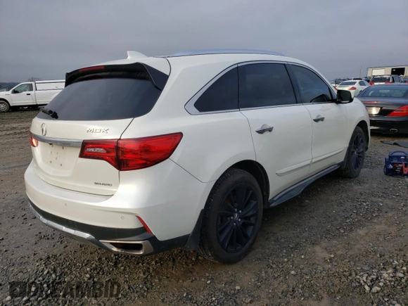2017 Acura MDX w/Advance Pkg with VIN 5FRYD4H88HB036409, listed as a Copart auction lot 69837222 with 71,306 mi miles. Bid and sale history available at carsss.com. Image 3.