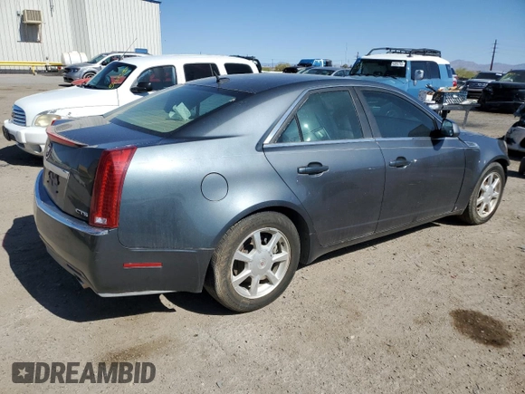 2008 Cadillac CTS RWD w/1SA with VIN 1G6DF577680179448, listed as a Copart auction lot 54250385 with 0 mi miles and Clean Title. Bid and sale history available at carsss.com. Image 3.