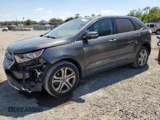 2016 Ford Edge Titanium with VIN 2FMPK3K81GBB99609, listed as a Copart auction lot 53101505 with 93,356 mi miles and Salvage Title. Bid and sale history available at carsss.com. Image 1.