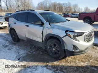 2020 GMC Terrain SLE with VIN 3GKALTEV5LL124987, listed as a Copart auction lot 41757705 with 76,973 mi miles and Salvage Title. Bid and sale history available at DreamBid. Image 4.