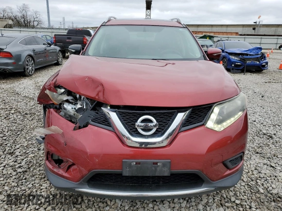 2015 Nissan Rogue SL with VIN 5N1AT2MV3FC870356, listed as a Copart auction lot 51313965 with 166,492 mi miles and Salvage Title. Bid and sale history available at carsss.com. Image 5.