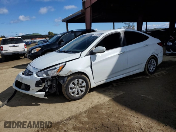 2017 Hyundai Accent SE with VIN KMHCT4AEXHU194381, listed as a Copart auction lot 48722175 with 143,988 mi miles and Salvage Title. Bid and sale history available at carsss.com. Image 1.