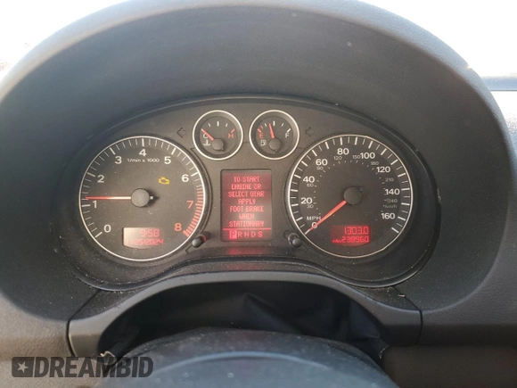 2008 Audi A3 S-Line with VIN WAUKD78P08A128247, listed as a Copart auction lot 80413334 with 238,960 mi miles and Salvage Title. Bid and sale history available at carsss.com. Image 9.
