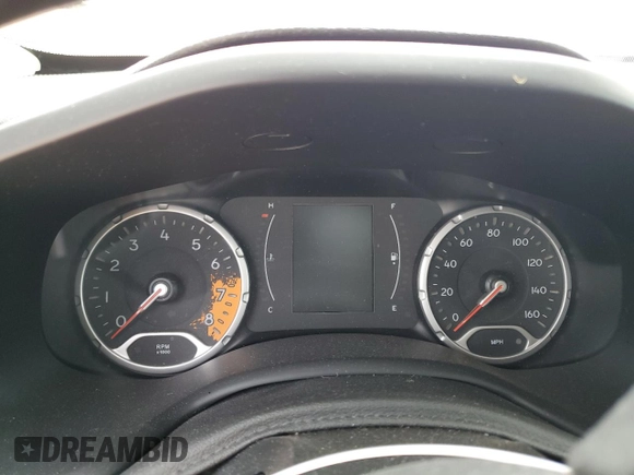 2017 Jeep Renegade Latitude with VIN ZACCJABB9HPG52068, listed as a Copart auction lot 55065385 with 57,773 mi miles and Salvage title. Bid and sale history available at DreamBid. Image 9.