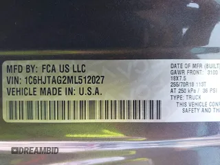 2021 Jeep Gladiator Freedom с VIN 1C6HJTAG2ML512027, выставлен на аукционе IAAI как лот 42333415 с пробегом 60 849 миль миль и . История ставок и продаж доступна на DreamBid. Изображение 9.