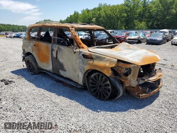 2016 Infiniti QX80 with VIN JN8AZ2NF9G9612663, listed as a Copart auction lot 60223394 with 0 mi miles and Non Repairable. Bid and sale history available at carsss.com. Image 4.
