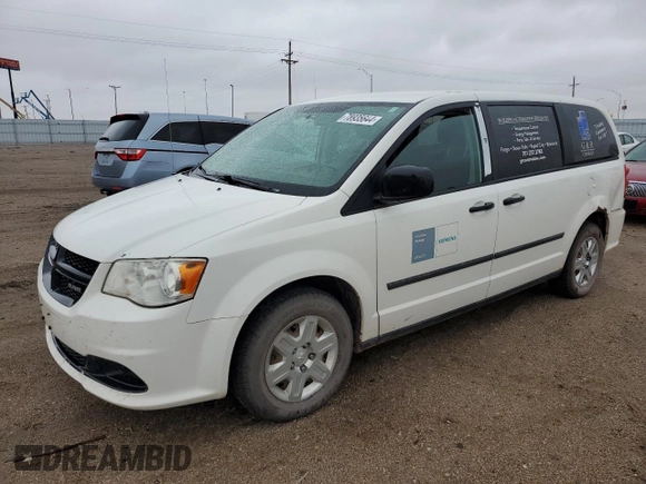 2013 Ram Cargo Van Tradesman with VIN 2C4JRGAG3DR781252, listed as a Copart auction lot 78935644 with 196,033 mi miles and Salvage Title. Bid and sale history available at carsss.com. Image 1.