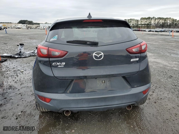 2017 Mazda CX-3 Grand Touring with VIN JM1DKFD76H0155511, listed as a Copart auction lot 48402965 with 107,027 mi miles and Salvage Title. Bid and sale history available at carsss.com. Image 6.