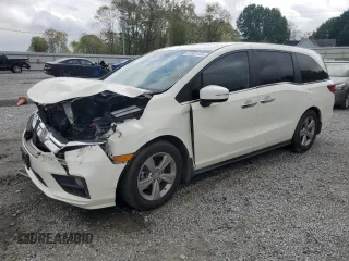 2018 Honda Odyssey EX-L с VIN 5FNRL6H70JB104509, выставлен на аукционе Copart как лот 51829155 с пробегом Не указан миль и Списание • Salvage title. История ставок и продаж доступна на DreamBid. Изображение 1.