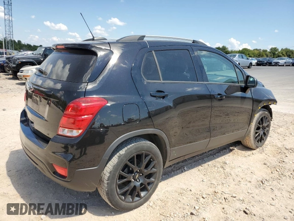 2022 Chevrolet Trax LT with VIN KL7CJLSM9NB508147, listed as a Copart auction lot 69016384 with 53,292 mi miles and Salvage Title. Bid and sale history available at carsss.com. Image 3.