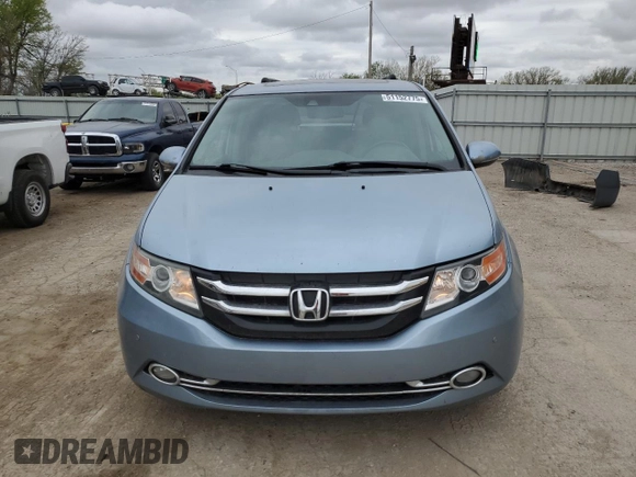 2014 Honda Odyssey Touring with VIN 5FNRL5H90EB007182, listed as a Copart auction lot 51152775 with 152,483 mi miles and Salvage title. Bid and sale history available at DreamBid. Image 5.