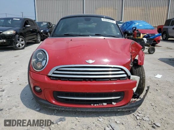 2013 MINI Cooper Coupe with VIN WMWSX1C57DT507660, listed as a Copart auction lot 63930314 with 119,945 mi miles and Non Repairable. Bid and sale history available at carsss.com. Image 5.