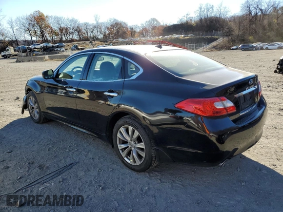 2011 Infiniti M37 with VIN JN1BY1AR8BM373693, listed as a Copart auction lot 80123764 with 92,075 mi miles and Salvage Title. Bid and sale history available at carsss.com. Image 2.