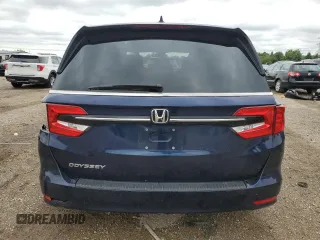 2023 Honda Odyssey EX with VIN 5FNRL6H55PB076665, listed as a Copart auction lot 57663235 with 19,346 mi miles and Salvage title. Bid and sale history available at DreamBid. Image 6.