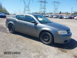 2012 Dodge Avenger SE with VIN 1C3CDZAB4CN206908, listed as a IAAI auction lot 41982452 with 111,510 mi miles. Bid and sale history available at carsss.com. Image 1.