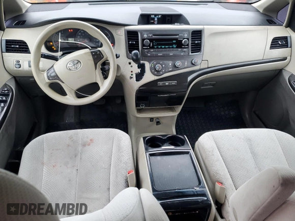 2011 Toyota Sienna LE with VIN 5TDJK3DC6BS017390, listed as a Copart auction lot 72918904 with 280,754 mi miles and Clean Title. Bid and sale history available at carsss.com. Image 8.