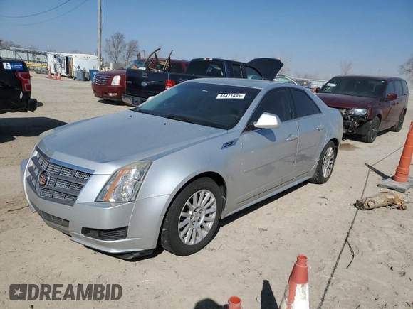 2010 Cadillac CTS Luxury with VIN 1G6DE5EG4A0132771, listed as a Copart auction lot 48871435 with 122,093 mi miles and Salvage Title. Bid and sale history available at carsss.com. Image 1.