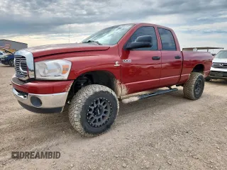 2007 Dodge 2500 SLT with VIN 1D7KS28C17J503947, listed as a Copart auction lot 62035715 with 208,600 mi miles and Clean title. Bid and sale history available at DreamBid. Image 1.