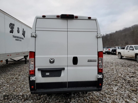 2023 Ram ProMaster Cargo with VIN 3C6MRVJG8PE506829, listed as a Copart auction lot 55868065 with 52,342 mi miles and Clean Title. Bid and sale history available at DreamBid. Image 6.