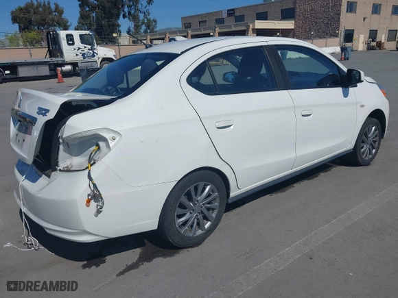 2019 Mitsubishi Mirage G4 ES with VIN ML32F3FJ0KHF01618, listed as a IAAI auction lot 41992596 with 66,512 mi miles. Bid and sale history available at carsss.com. Image 4.