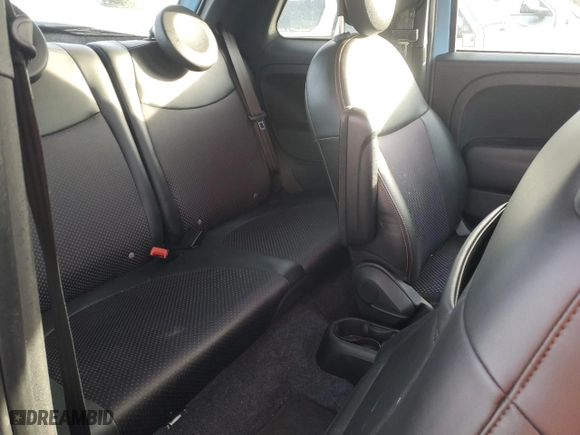 2015 FIAT 500e with VIN 3C3CFFGE4FT603419, listed as a Copart auction lot 85686474 with 0 mi miles and Salvage Title. Bid and sale history available at carsss.com. Image 10.