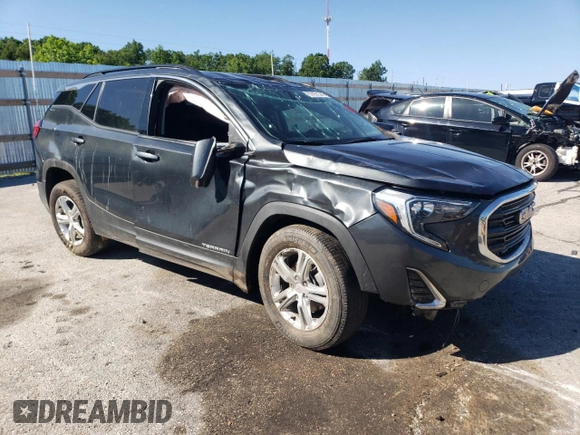 2019 GMC Terrain SLE with VIN 3GKALMEVXKL117425, listed as a Copart auction lot 57951545 with 72,957 mi miles and Salvage title. Bid and sale history available at DreamBid. Image 4.