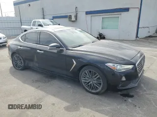 2019 Genesis G70 2.0T Advanced with VIN KMTG34LA6KU027024, listed as a Copart auction lot 78236714 with 29,044 mi miles and Salvage Title. Bid and sale history available at carsss.com. Image 4.
