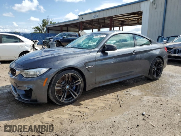 2017 BMW M4 with VIN WBS3R9C59HK709761, listed as a Copart auction lot 64412514 with 53,592 mi miles and Salvage Title. Bid and sale history available at carsss.com. Image 1.