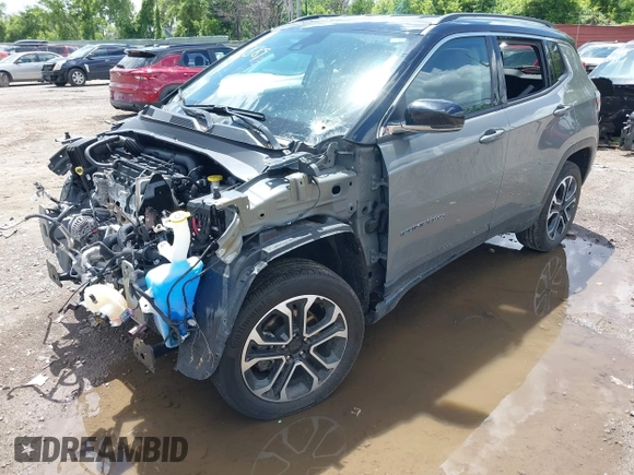 2022 Jeep Compass High Altitude with VIN 3C4NJDCB3NT105889, listed as a IAAI auction lot 41177629 with Not Provided miles and . Bid and sale history available at DreamBid. Image 6.