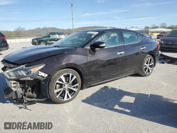 2017 Nissan Maxima SV with VIN 1N4AA6AP5HC418294, listed as a Copart auction lot 50572515 with 67,603 mi miles and Salvage Title. Bid and sale history available at DreamBid. Image 1.