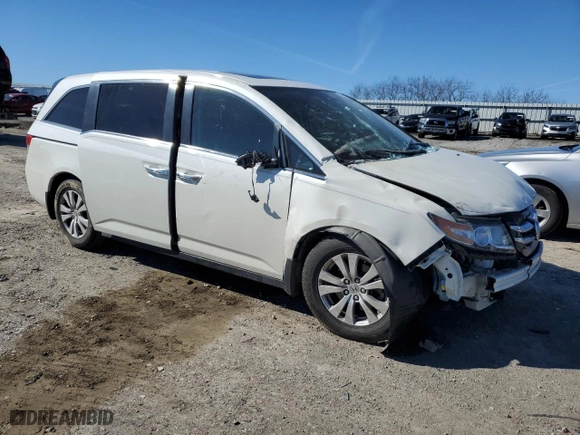 2016 Honda Odyssey EX-L with VIN 5FNRL5H64GB143453, listed as a Copart auction lot 47061965 with 97,020 mi miles and Salvage Title. Bid and sale history available at carsss.com. Image 4.