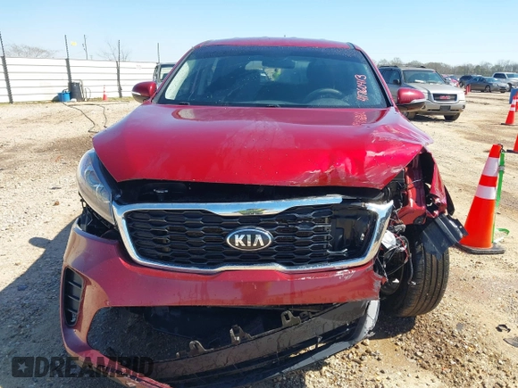 2020 Kia Sorento LX with VIN 5XYPG4A31LG684906, listed as a IAAI auction lot 41760413 with 100,486 mi miles. Bid and sale history available at carsss.com. Image 12.