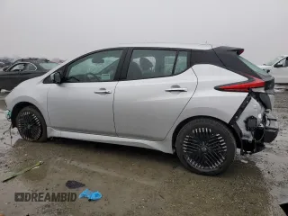 2025 Nissan LEAF SV Plus with VIN 1N4CZ1CV1SC558995, listed as a Copart auction lot 41471515 with 361 mi miles and Salvage Title. Bid and sale history available at carsss.com. Image 2.