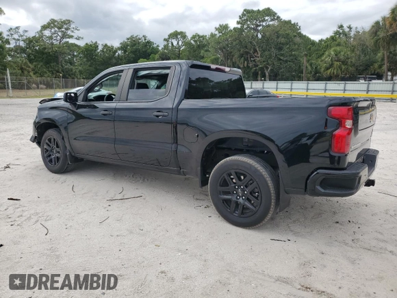 2022 Chevrolet Silverado 1500 Custom with VIN 3GCPABEK1NG596837, listed as a Copart auction lot 55095305 with 32,919 mi miles and Salvage Title. Bid and sale history available at DreamBid. Image 2.