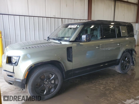 2022 Land Rover Defender X-Dynamic HSE z VIN SALE37RU6N2090786, wystawiony jako Copart lot #59027595 z przebiegiem 15 656 mil mil oraz Szkoda całkowita • Salvage title. Historia ofert i sprzedaży dostępna na DreamBid. Obrazek 1.