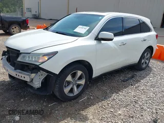 2014 Acura MDX with VIN 5FRYD3H25EB016572, listed as a IAAI auction lot 41924701 with 121,346 mi miles and . Bid and sale history available at DreamBid. Image 2.