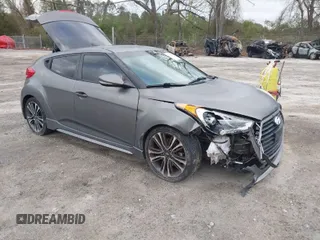2016 Hyundai Veloster Turbo with VIN KMHTC6AE8GU272716, listed as a IAAI auction lot 41849353 with 170,878 mi miles. Bid and sale history available at carsss.com. Image 1.
