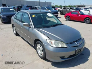 2005 Honda Civic with VIN JHMES966X5S003661, listed as a IAAI auction lot 41991358 with 145,574 mi miles and . Bid and sale history available at DreamBid. Image 1.