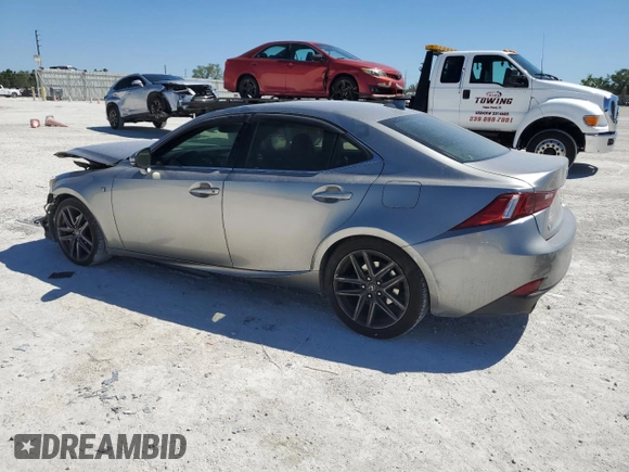 2015 Lexus IS 250 with VIN JTHBF1D23F5056016, listed as a Copart auction lot 49235985 with 192,290 mi miles and Salvage title. Bid and sale history available at DreamBid. Image 2.