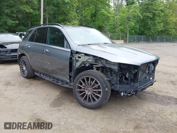 2023 Mercedes-Benz GLE 350 with VIN 4JGFB4KB1PA923727, listed as a IAAI auction lot 42351593 with 32,584 mi miles and . Bid and sale history available at DreamBid. Image 1.