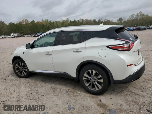 2016 Nissan Murano S with VIN 5N1AZ2MH5GN120150, listed as a Copart auction lot 51844055 with 80,751 mi miles and Salvage Title. Bid and sale history available at DreamBid. Image 2.