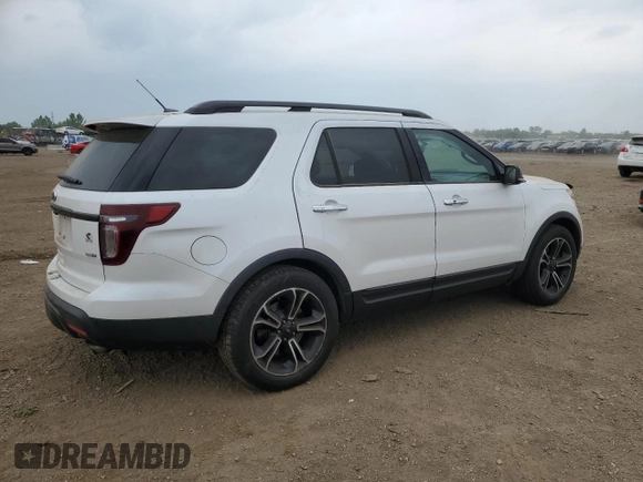2014 Ford Explorer Sport with VIN 1FM5K8GT0EGB82176, listed as a Copart auction lot 60896715 with 129,576 mi miles and Salvage title. Bid and sale history available at DreamBid. Image 3.